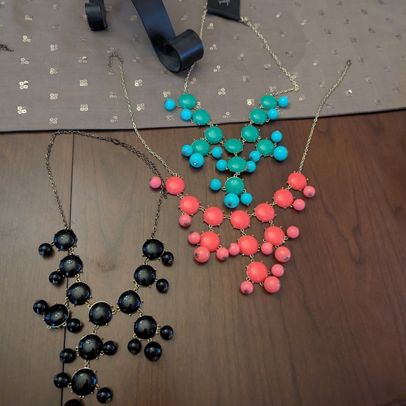 3-Colorful Statement Necklaces - Picture 2 of 2